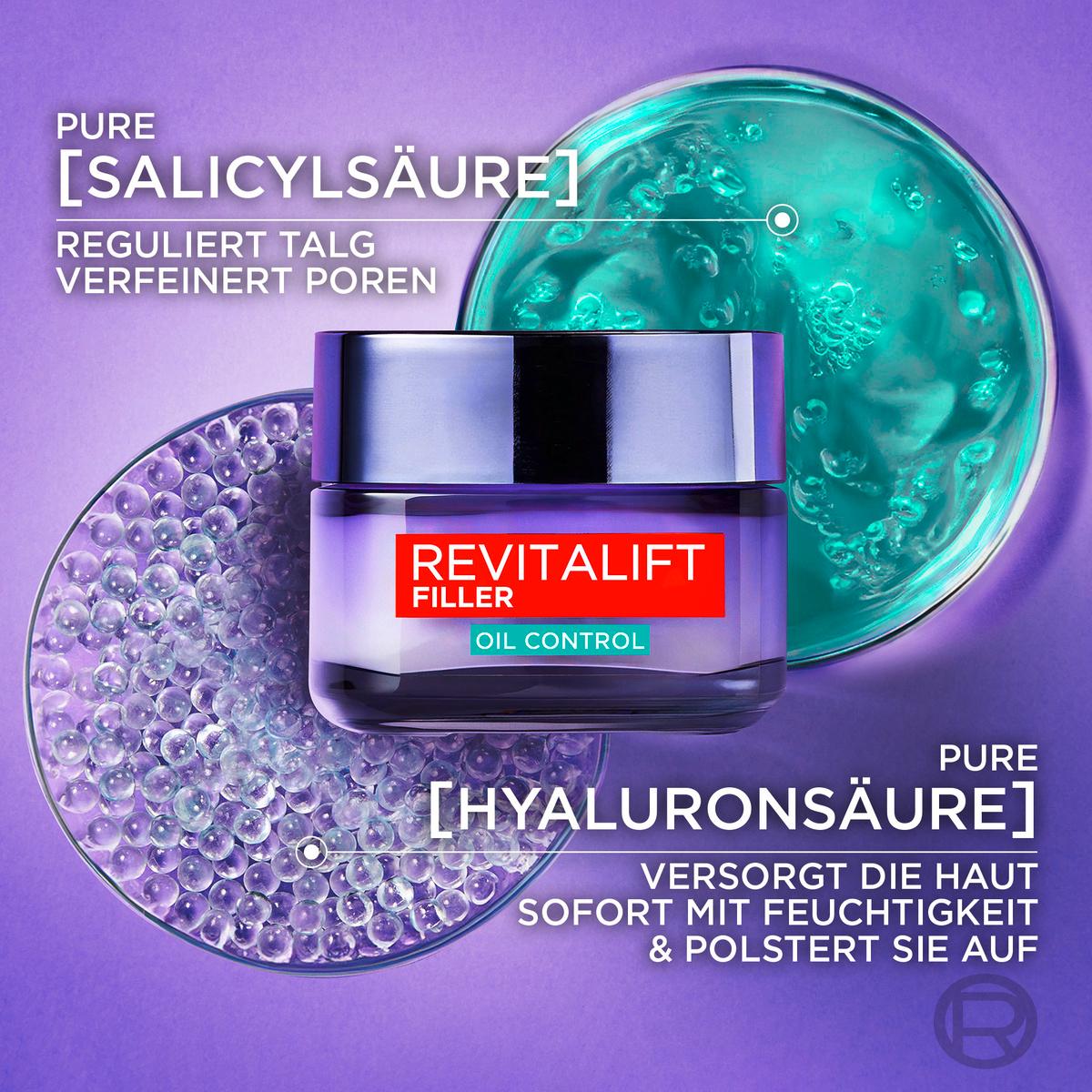 Produktbild L'Oréal Revitalift Filler Mattierende Gel-Creme Oil Control 7 von 12