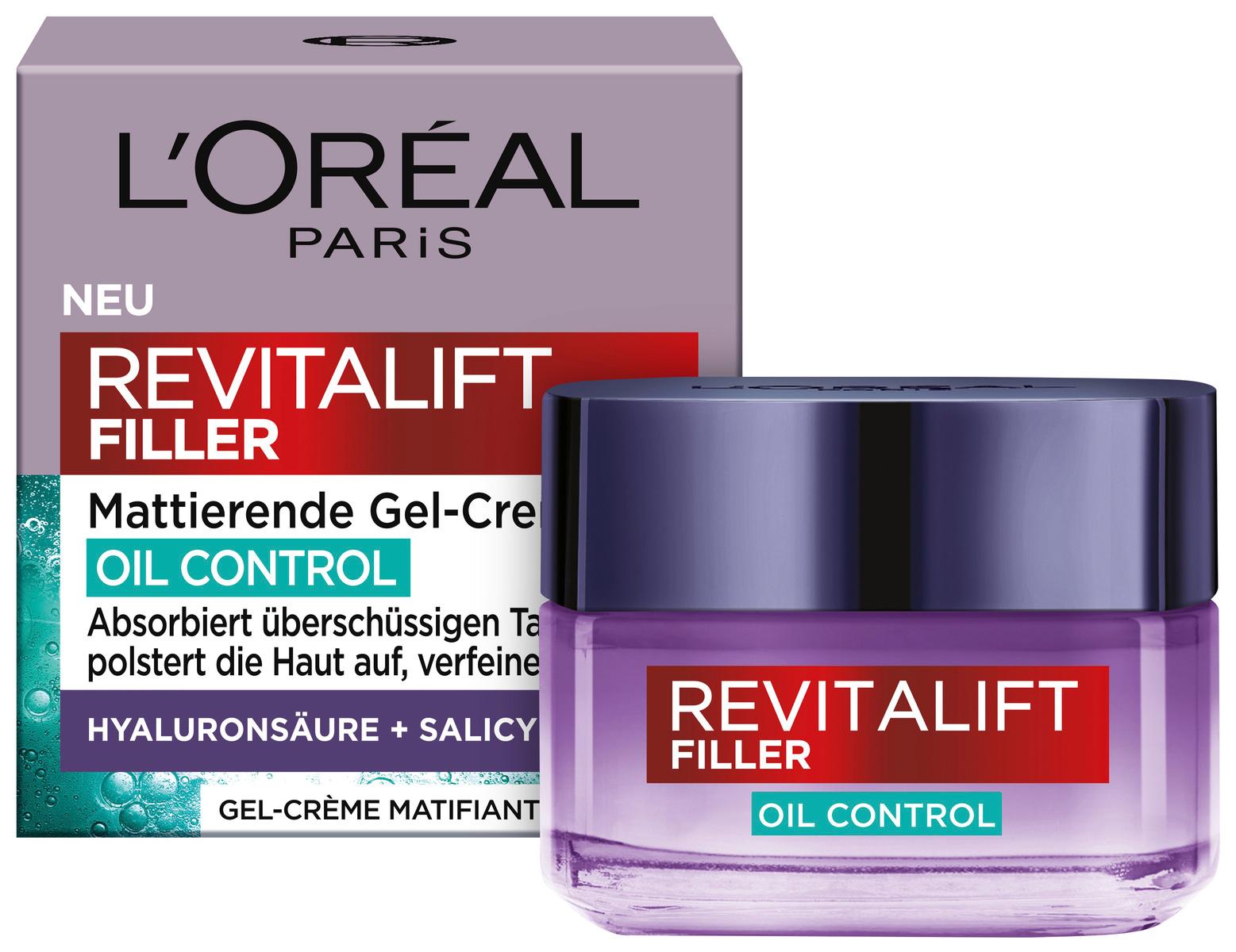 Produktbild L'Oréal Revitalift Filler Mattierende Gel-Creme Oil Control 2 von 12
