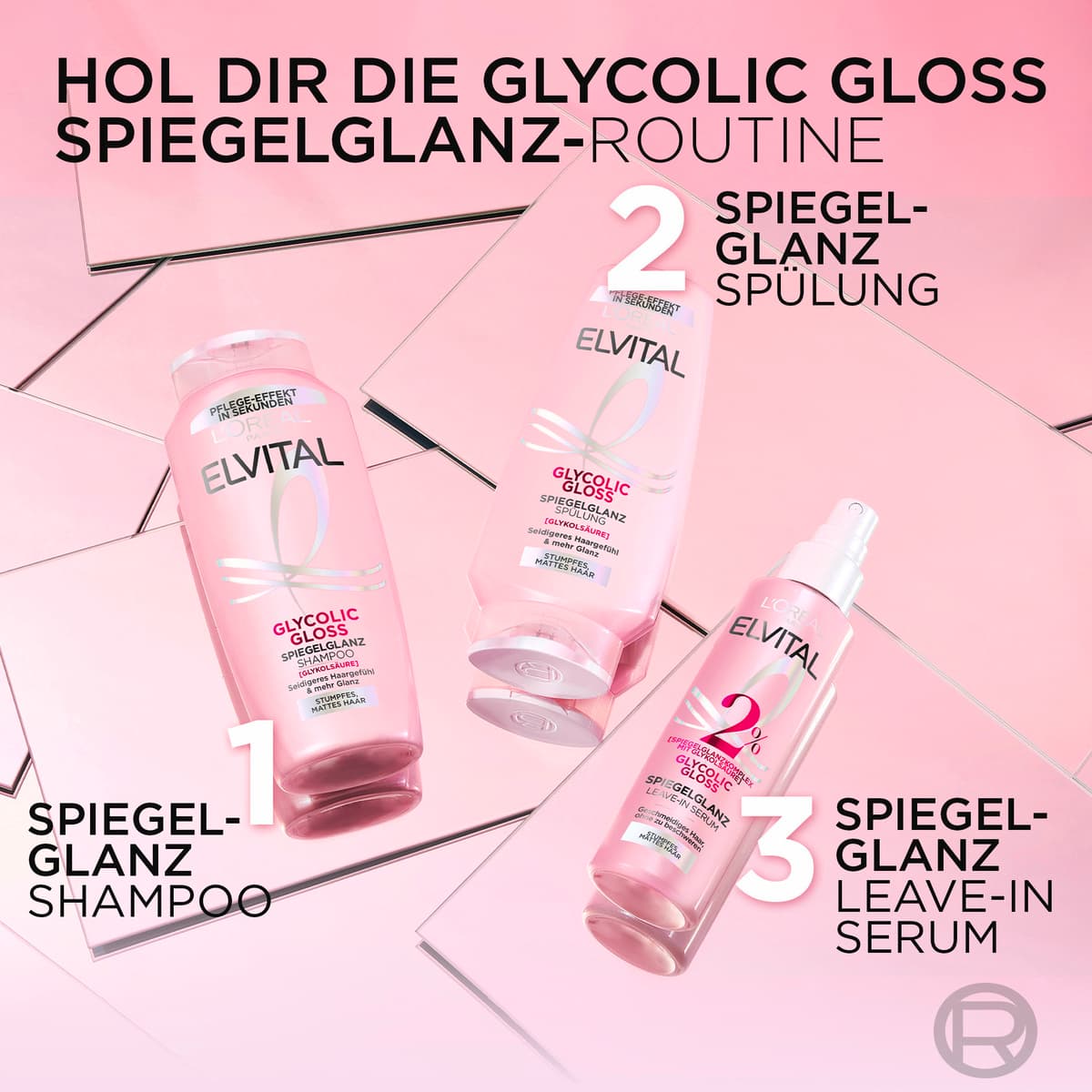 Produktbild Elvital Leave-in Serum Glycolic Gloss Spiegelglanz  5 von 8