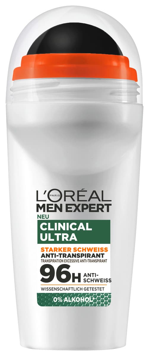 L'Oréal Men Expert Clinical Ultra Starker Schweiß Anti-Transpirant Roll-On