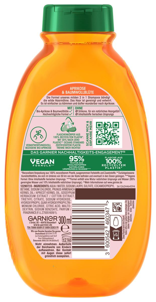 Produktbild Garnier Wahre Schätze Shampoo für Kinder Aprikose und Baumwollblüte 2 von 5
