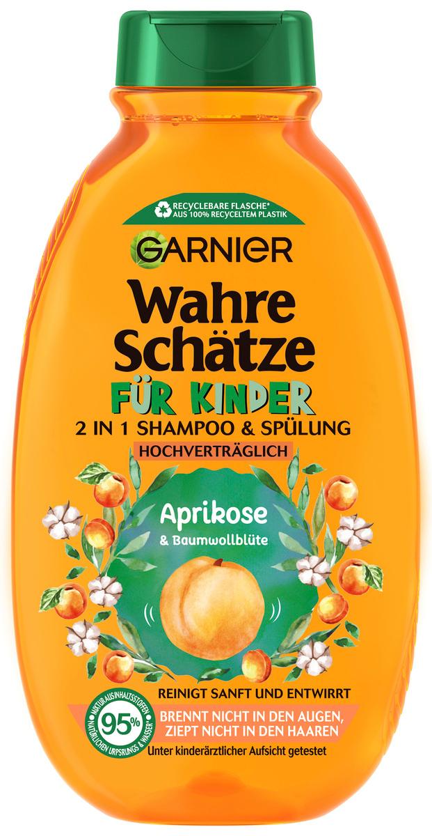 Garnier Wahre Schätze Shampoo für Kinder Aprikose und Baumwollblüte