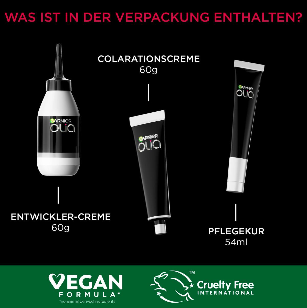 Produktbild Garnier Olia Red Lacquers Dauerhafte Haarfarbe 7.25 Rubinrot 9 von 10