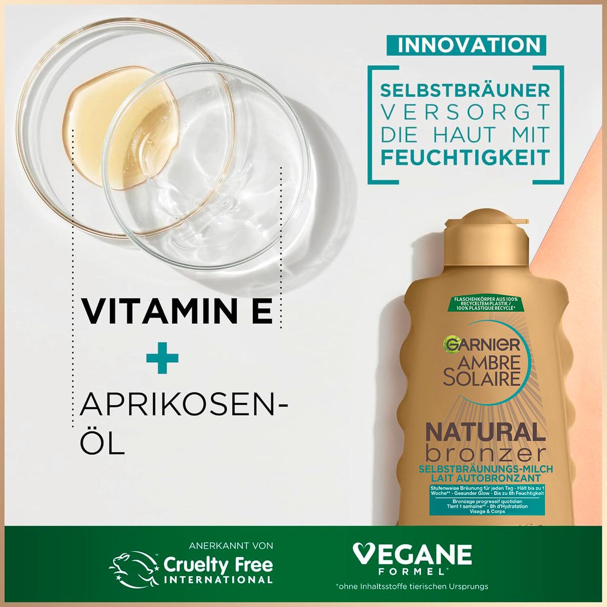 Produktbild Garnier Ambre Solaire Natural Bronzer Selbstbräunungs-Milch 7 von 7