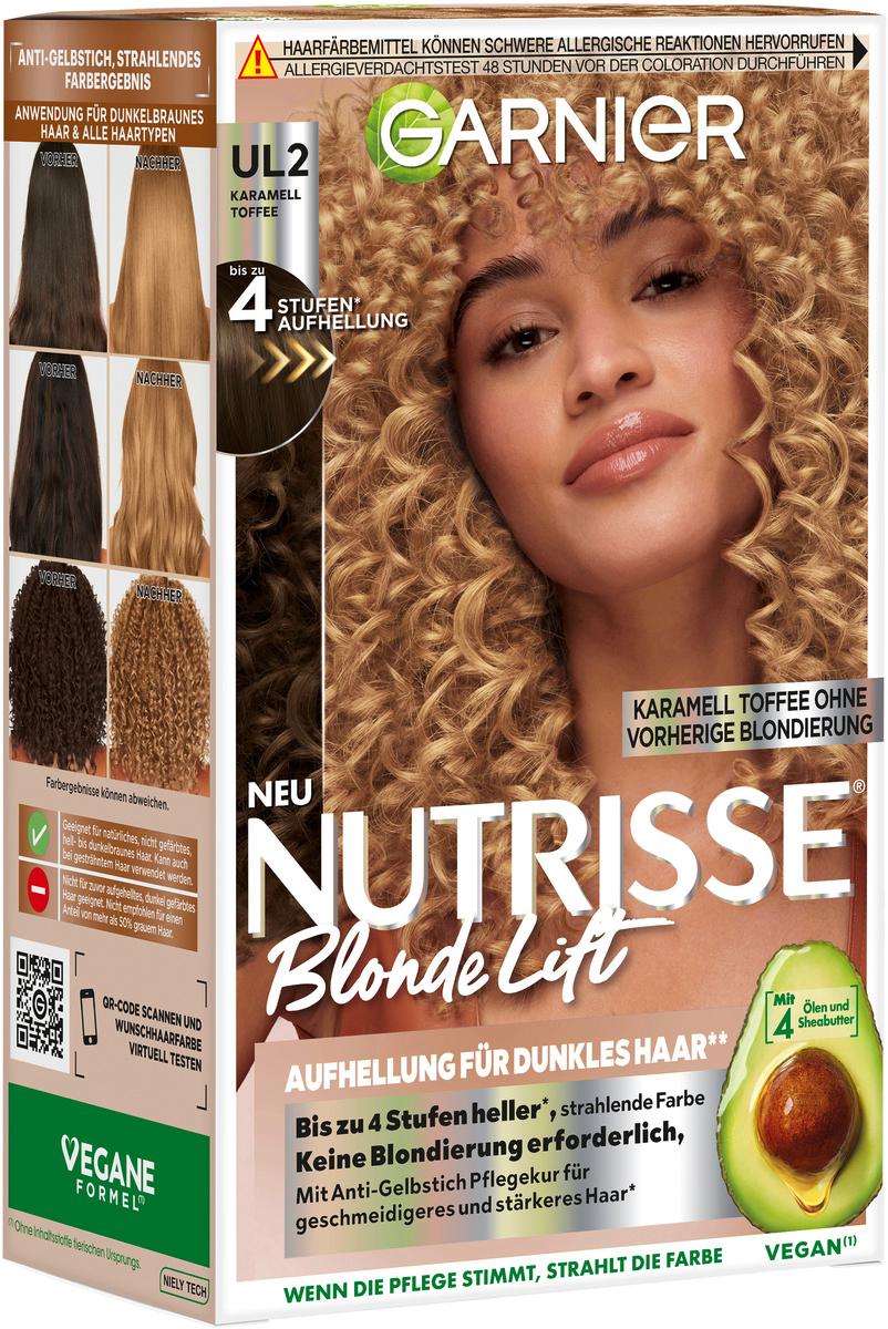 Garnier Nutrisse Blonde Lift Karamell Toffee - Aufhellung für dunkles Haar UL2