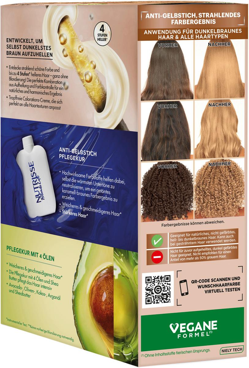 Produktbild Garnier Nutrisse Blonde Lift Honigbraun - Aufhellung für dunkles Haar UL3 4 von 10