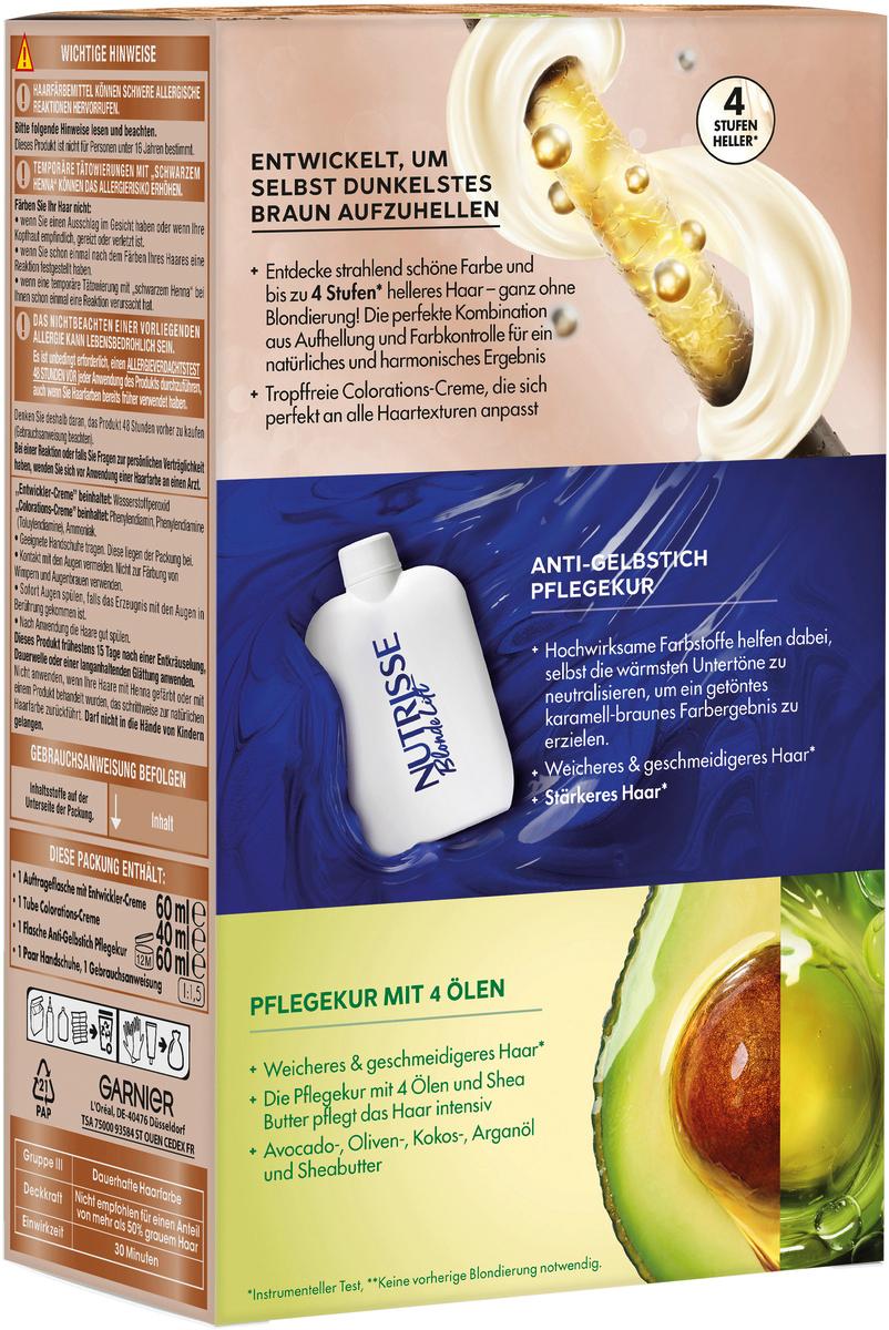 Produktbild Garnier Nutrisse Blonde Lift Honigbraun - Aufhellung für dunkles Haar UL3 2 von 10