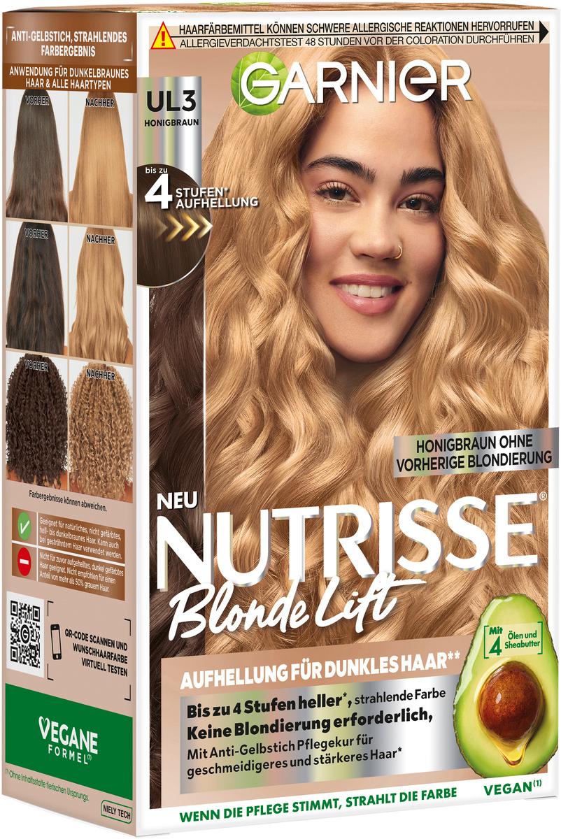 Garnier Nutrisse Blonde Lift Honigbraun - Aufhellung für dunkles Haar UL3