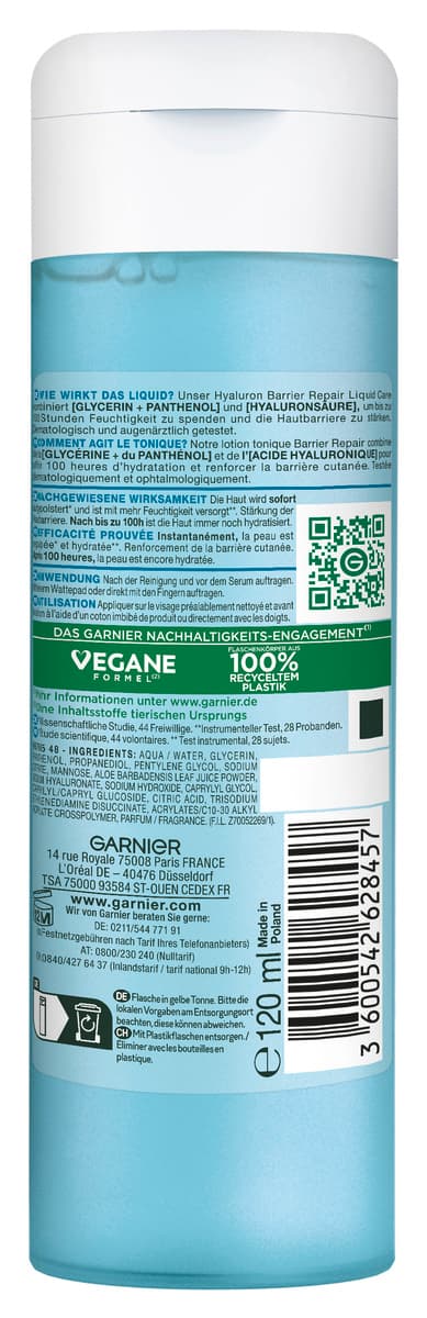Produktbild Garnier Hyaluron Barrier Repair Liquid Care 2 von 10
