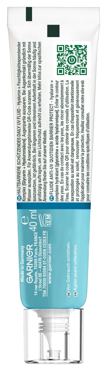 Produktbild Garnier Hyaluron Barrier Protect Daily UV Fluid LSF50+ Invisible 3 von 12