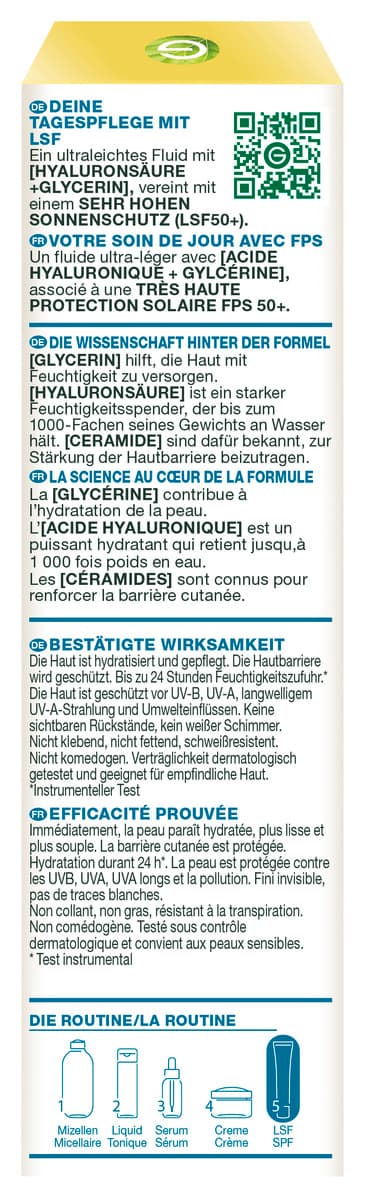 Produktbild Garnier Hyaluron Barrier Protect Daily UV Fluid LSF50+ Invisible 4 von 12