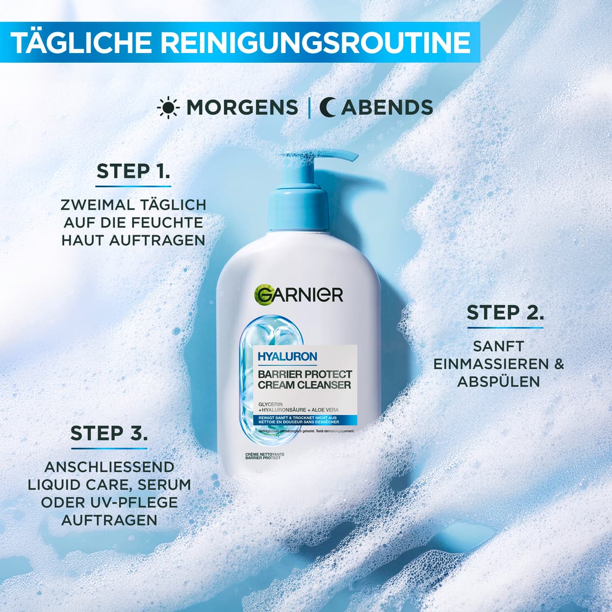 Produktbild Garnier Hyaluron Barrier Protect Cream Cleanser 5 von 9