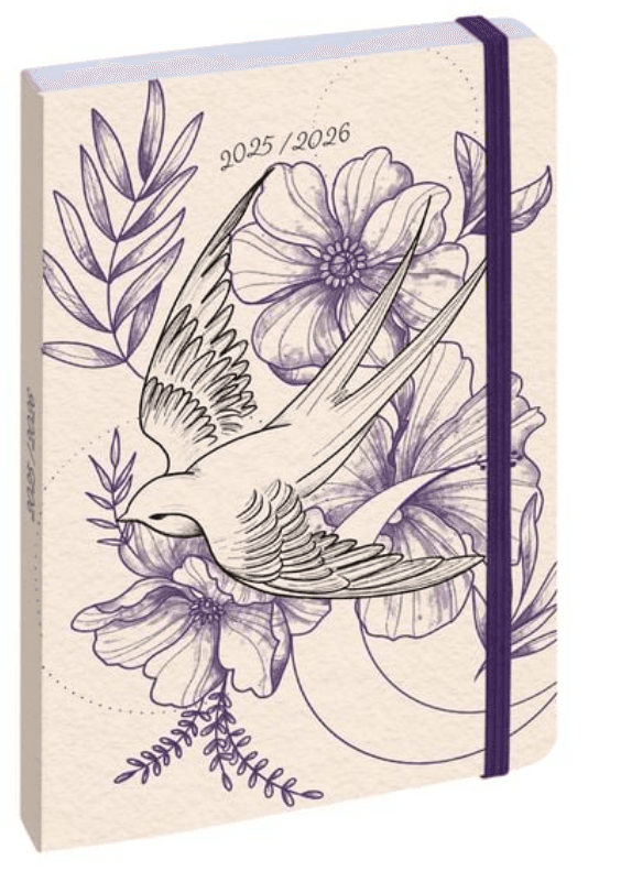 Quo Vadis Kalender Workafter Floral Aquarel sortiert
