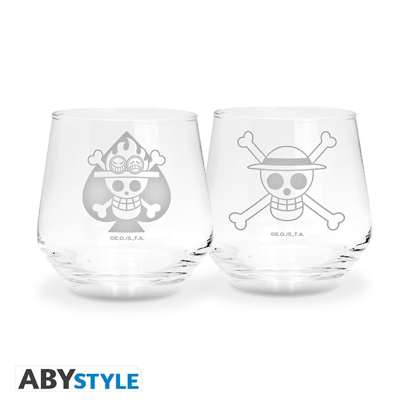 ONE PIECE - 2er-Glas-Set - Luffy & Ace EUROPE