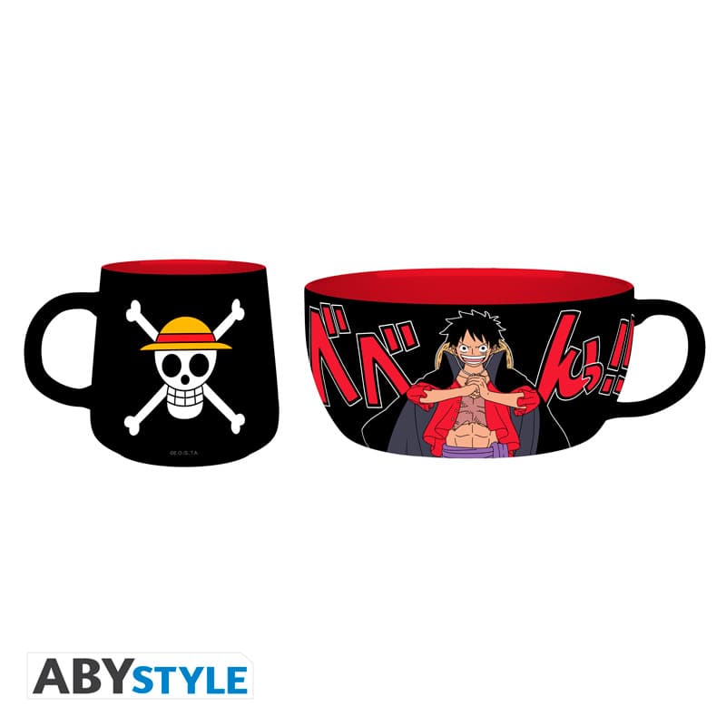 ONE PIECE - Breakfast Set Tasse + Bowl - Luffy
