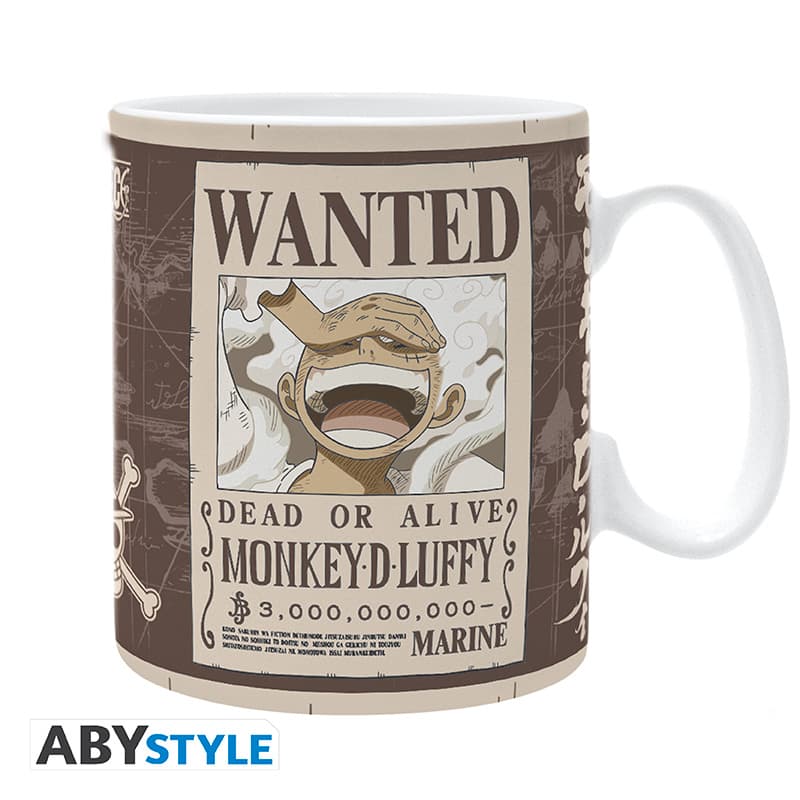 ONE PIECE – Tasse – 460 ml – „Luffy Wanted“ – Sublimation