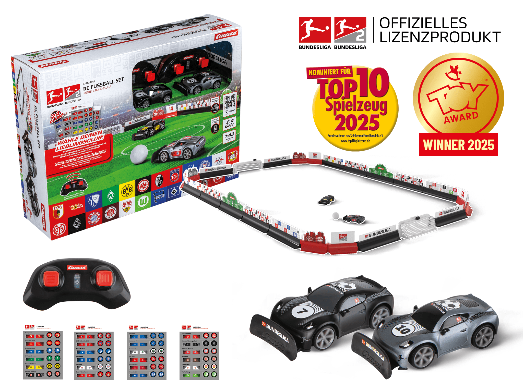 Carrera 2,4GHz RC Fußball Set Modell Bundesliga