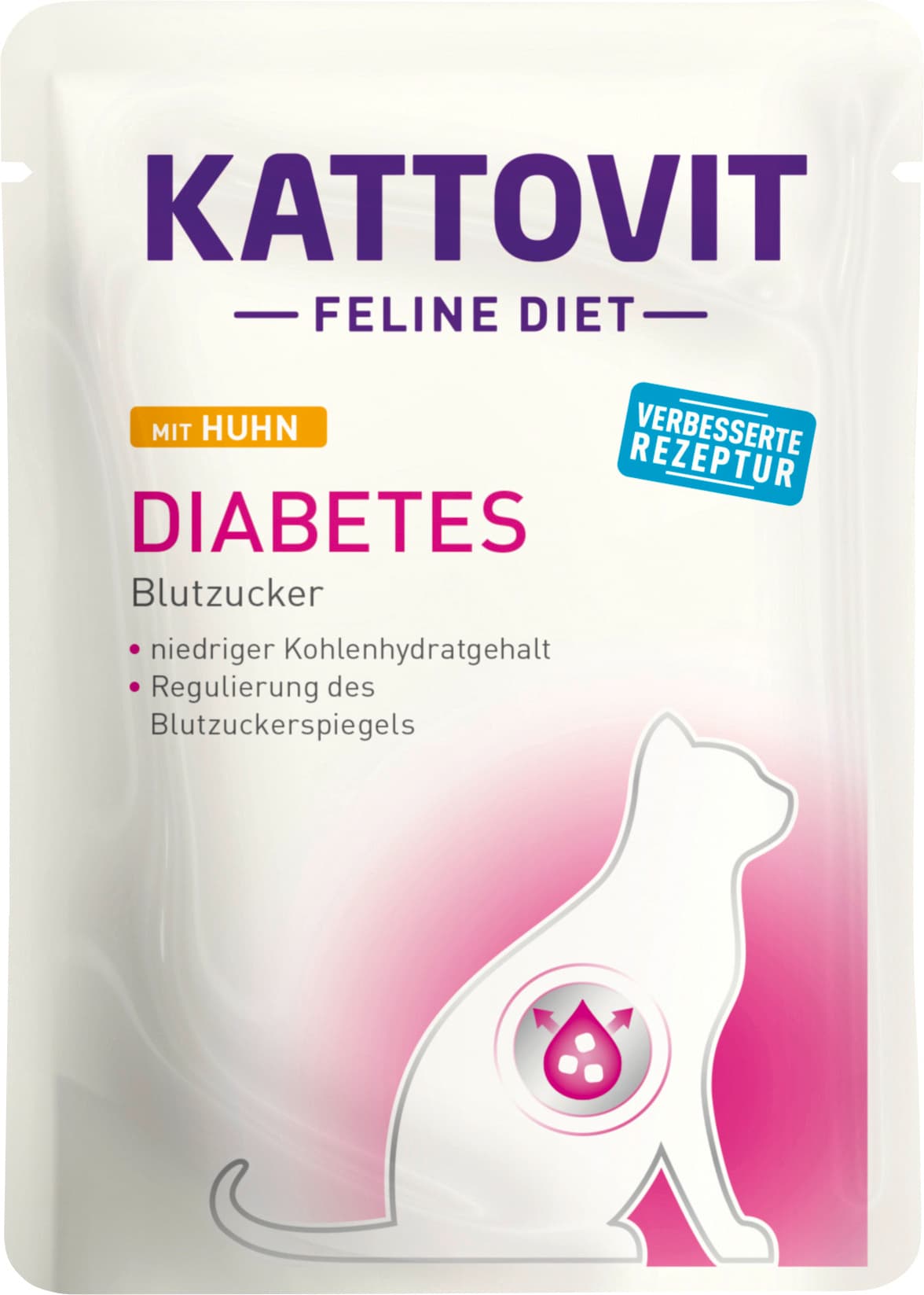 Kattovit Katzennassfutter Diabetes mit Huhn