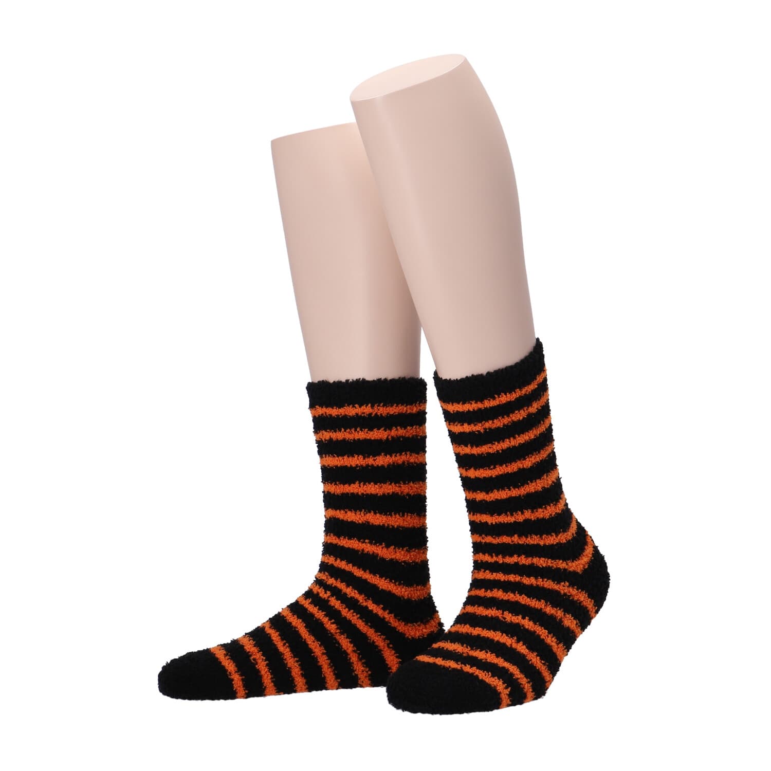 MOVE UP Damen Kuschelsocken Ringel