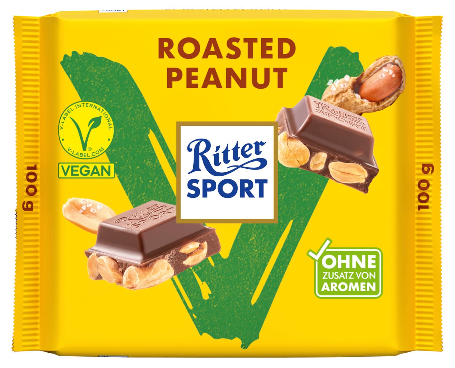 Barrita de cacahuete tostado Ritter Sport de 100 g