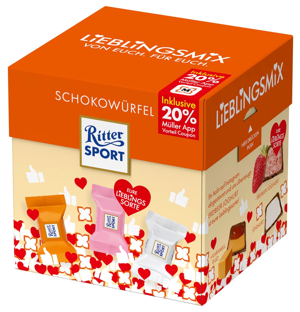 RitterSport Schokowürfel Lieblingsmix 