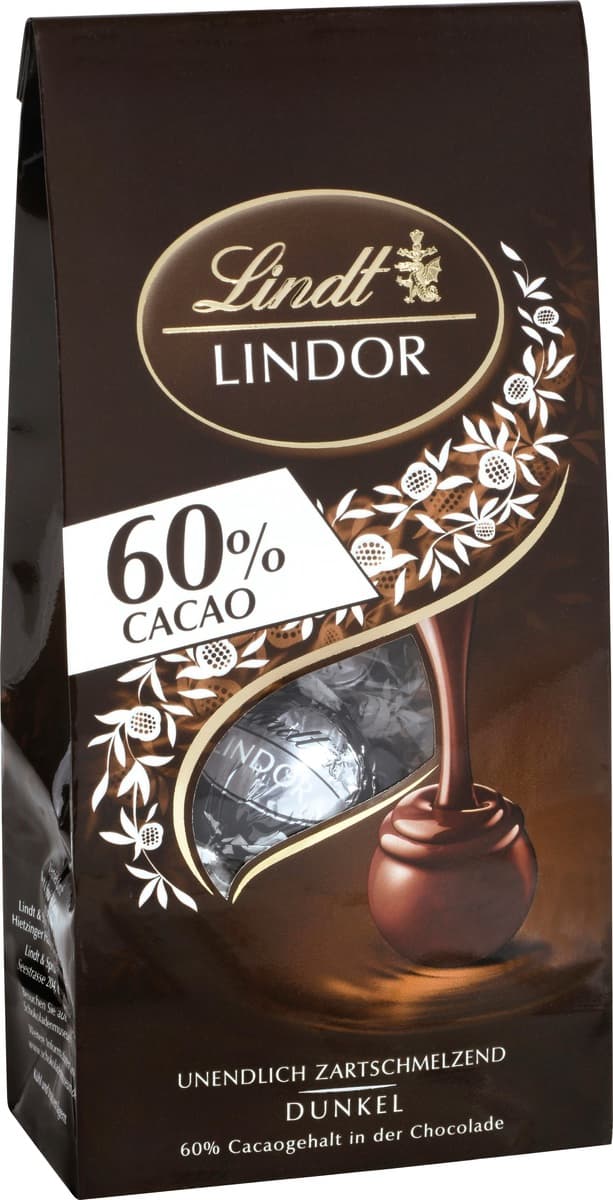 Lindt Lindor Kugeln 60% Cacao Feinherb