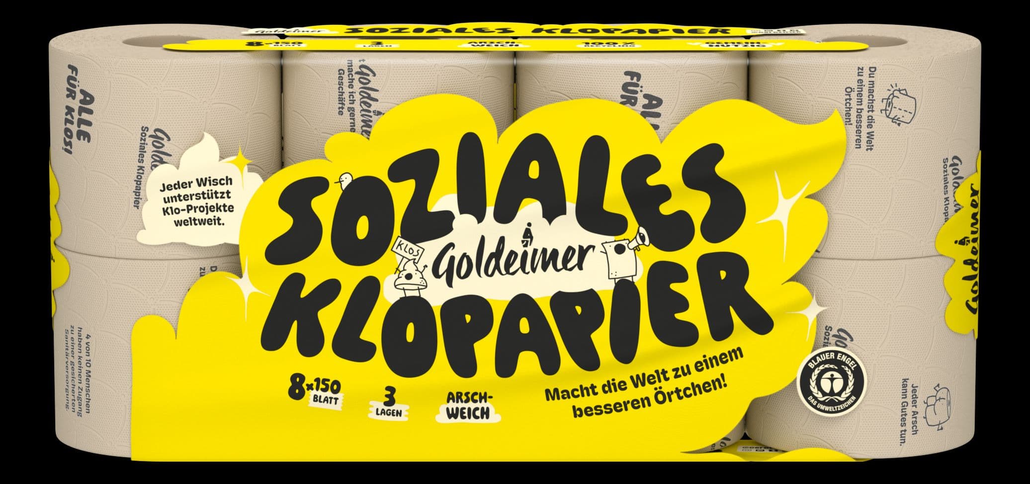 Goldeimer Recycling Klopapier 3-lagig
