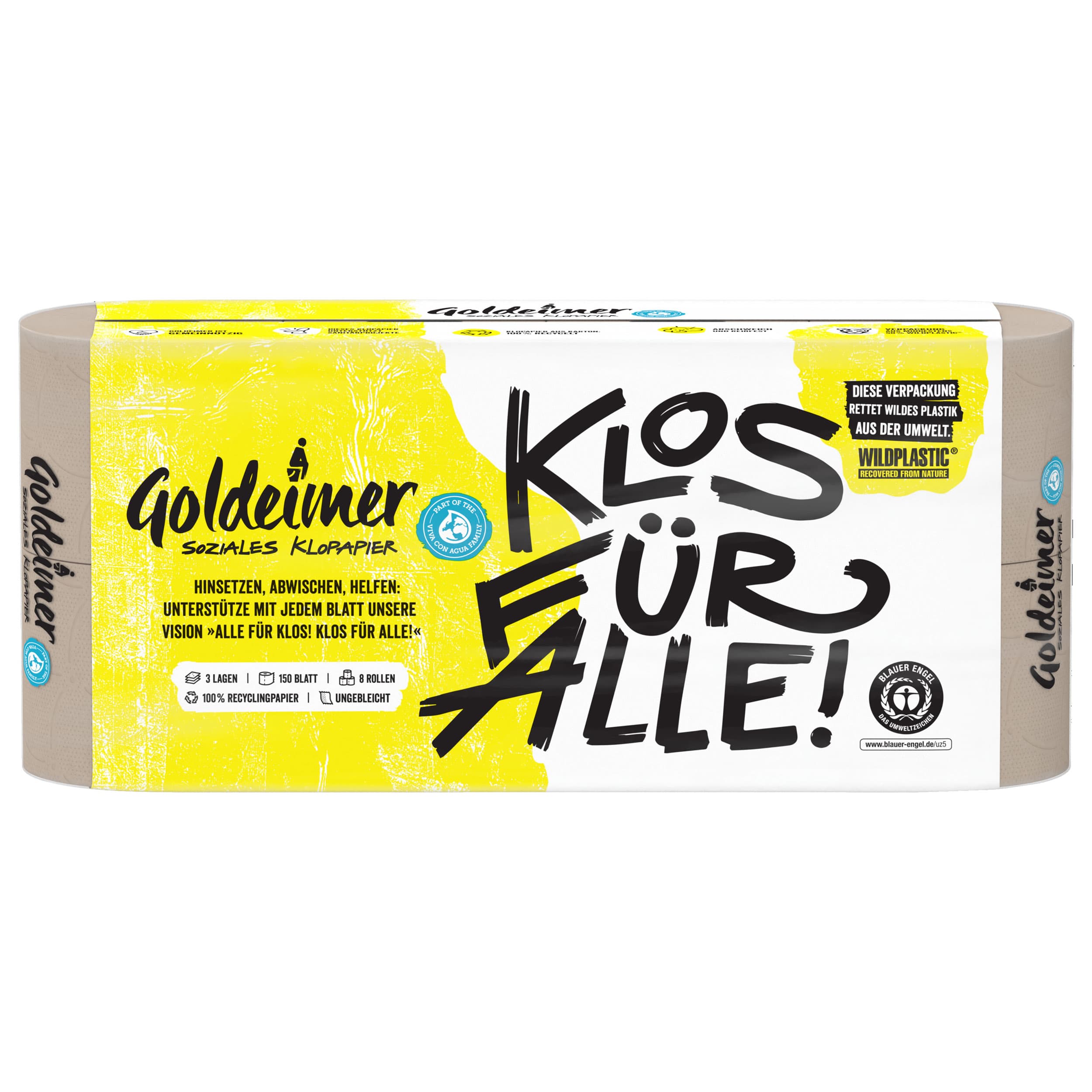 Goldeimer Recycling Klopapier 3-lagig