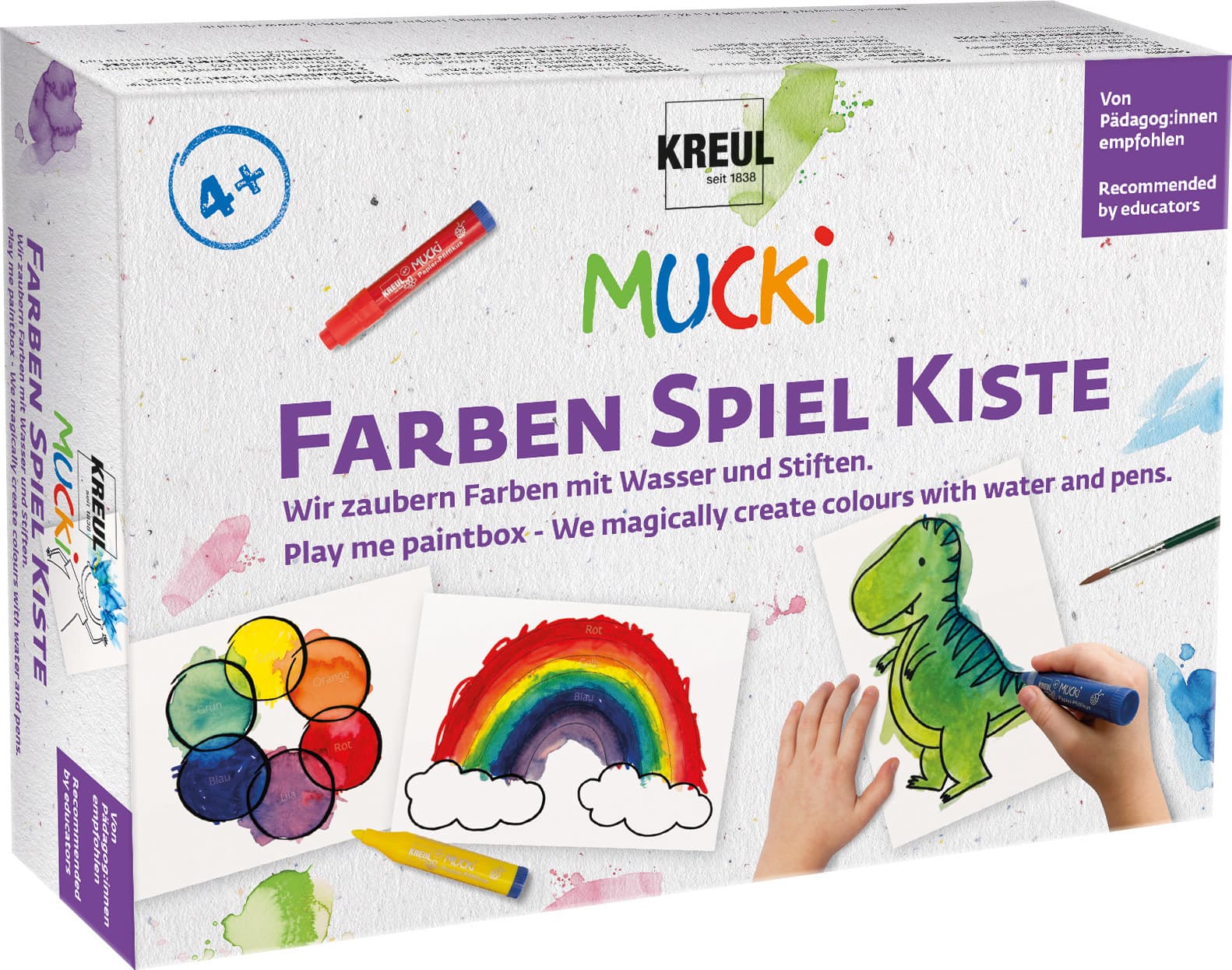 MUCKI FarbenSpielKiste Wir zaubern Farben mit Wasser und Stiften