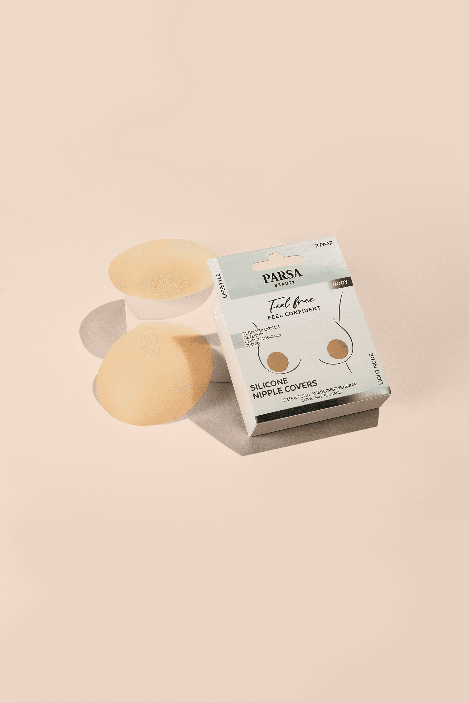 Produktbild PARSA Beauty Silicone Nipple Covers Light Nude 3 von 3