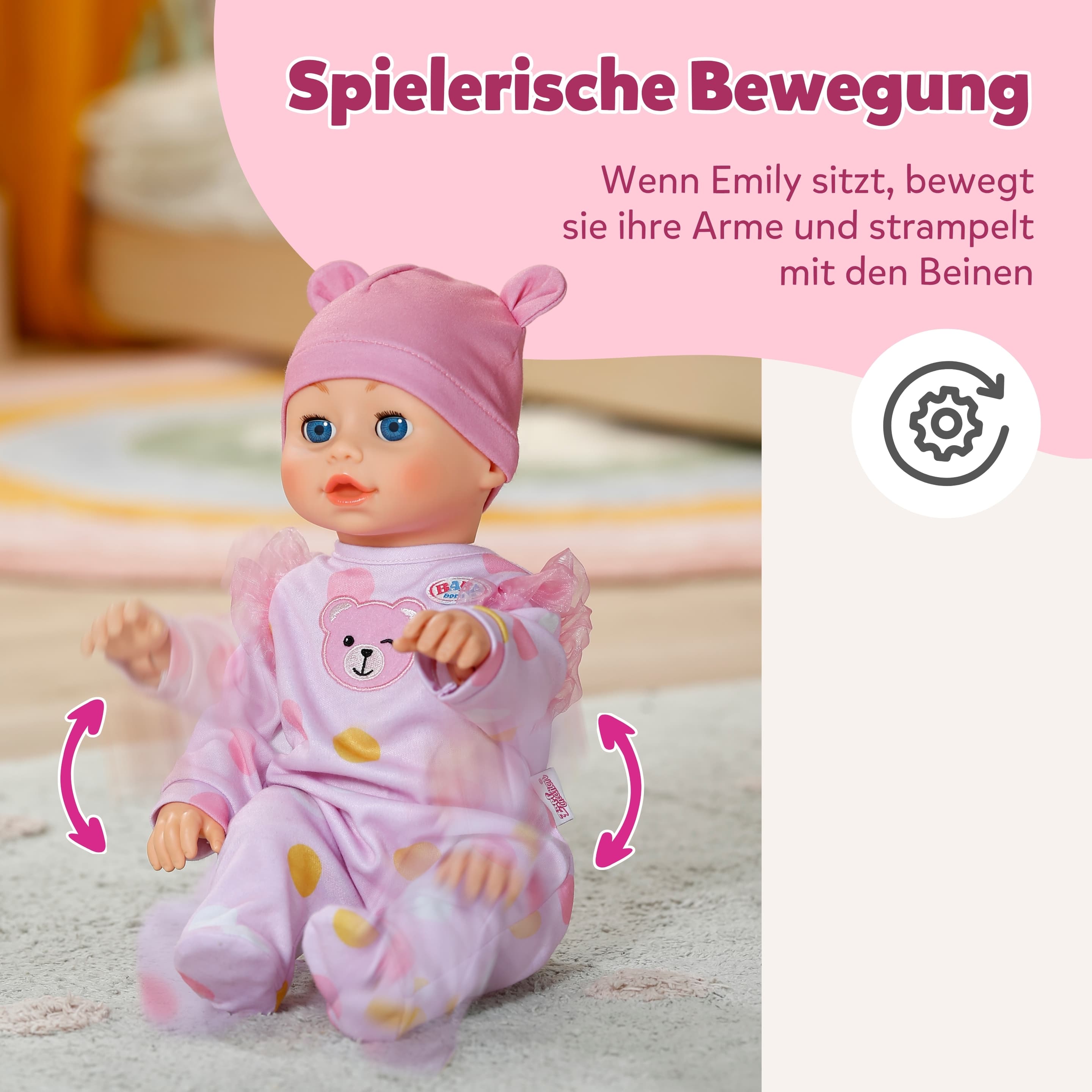 Produktbild BABY born Emily Lauf mit mir 43cm 5 von 8