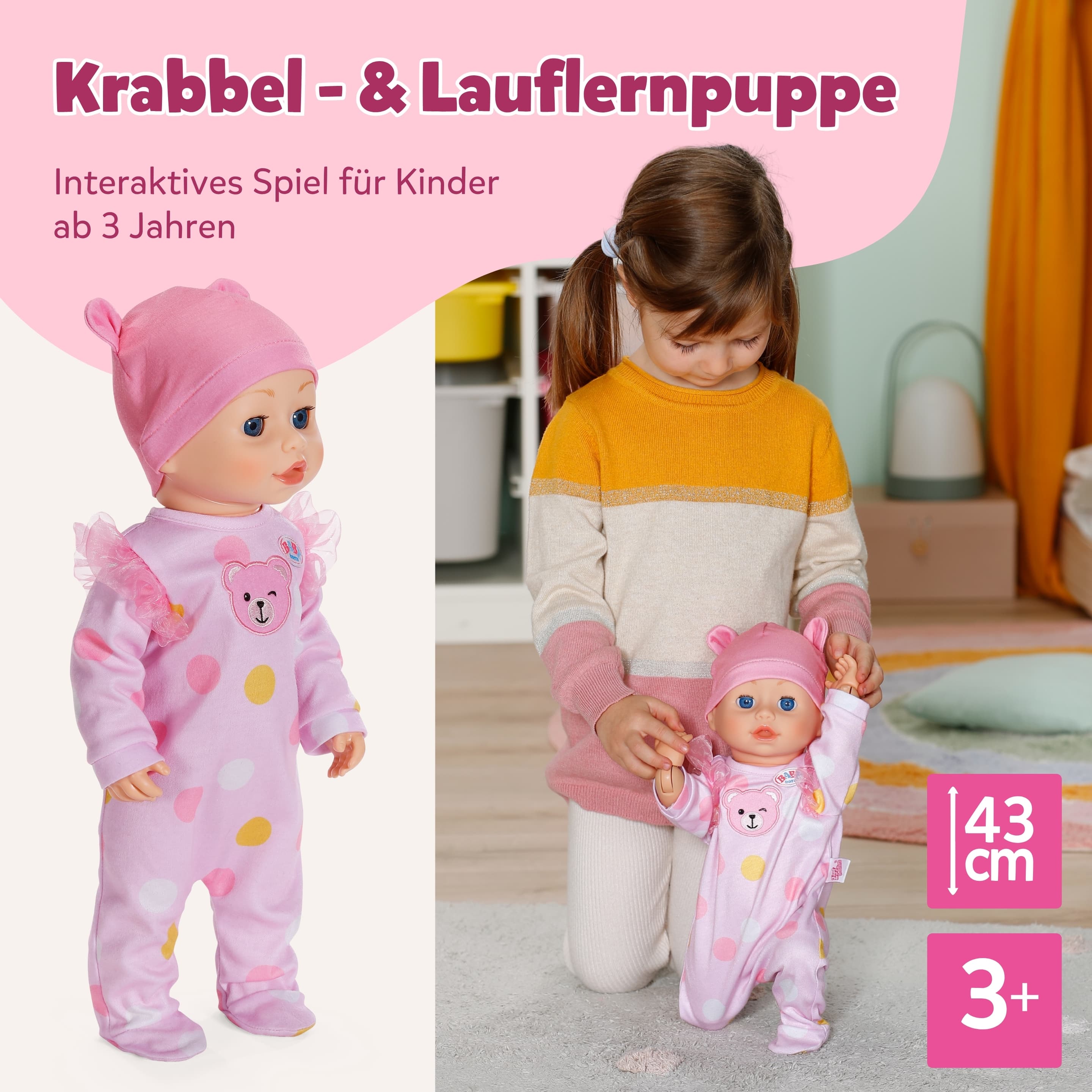Produktbild BABY born Emily Lauf mit mir 43cm 7 von 8
