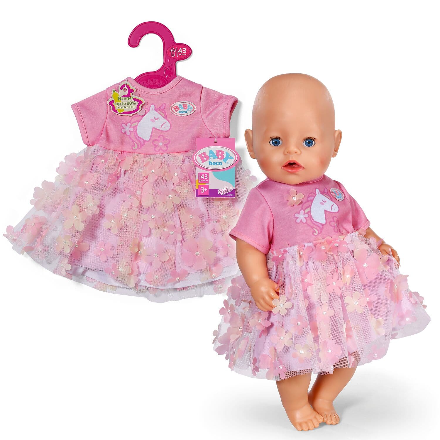 BABY born Blumenkleid Einhorn 43cm
