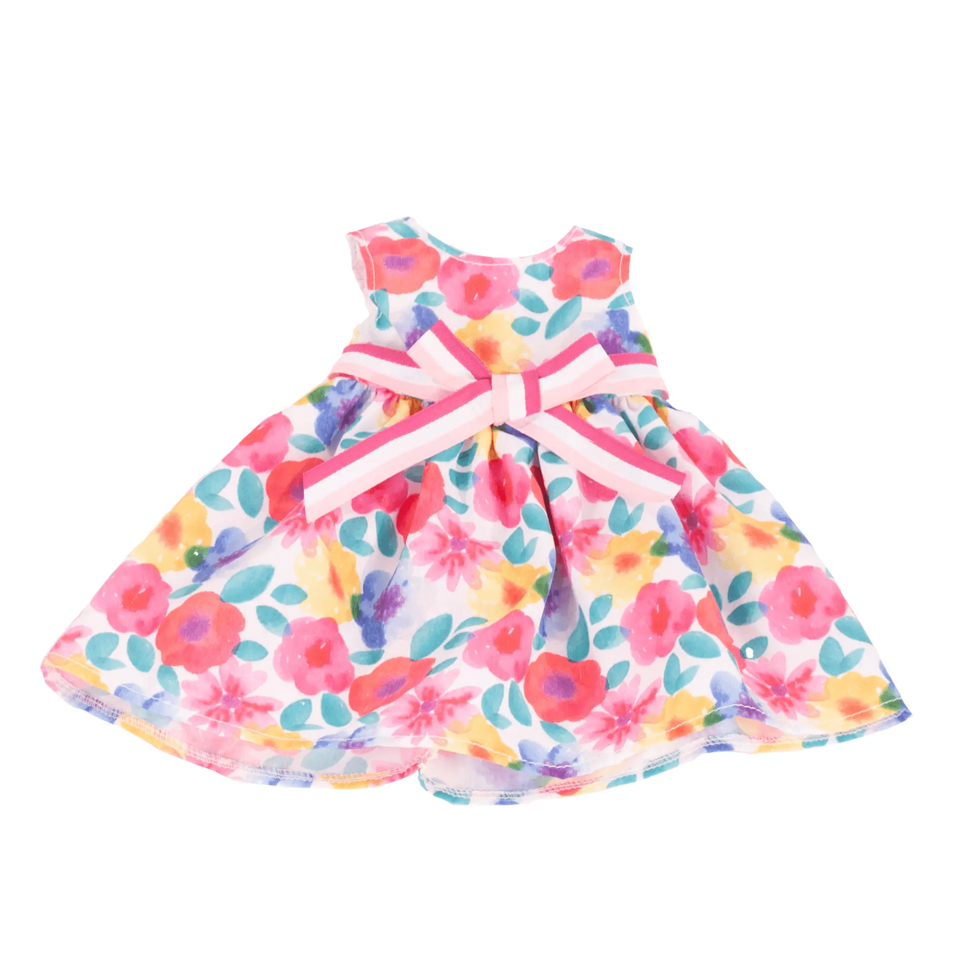 Götz - Kleid Blumenwiese Gr. XL (45–50 cm) – farbenfrohes Sommerkleid mit Schleife für Stehpuppen