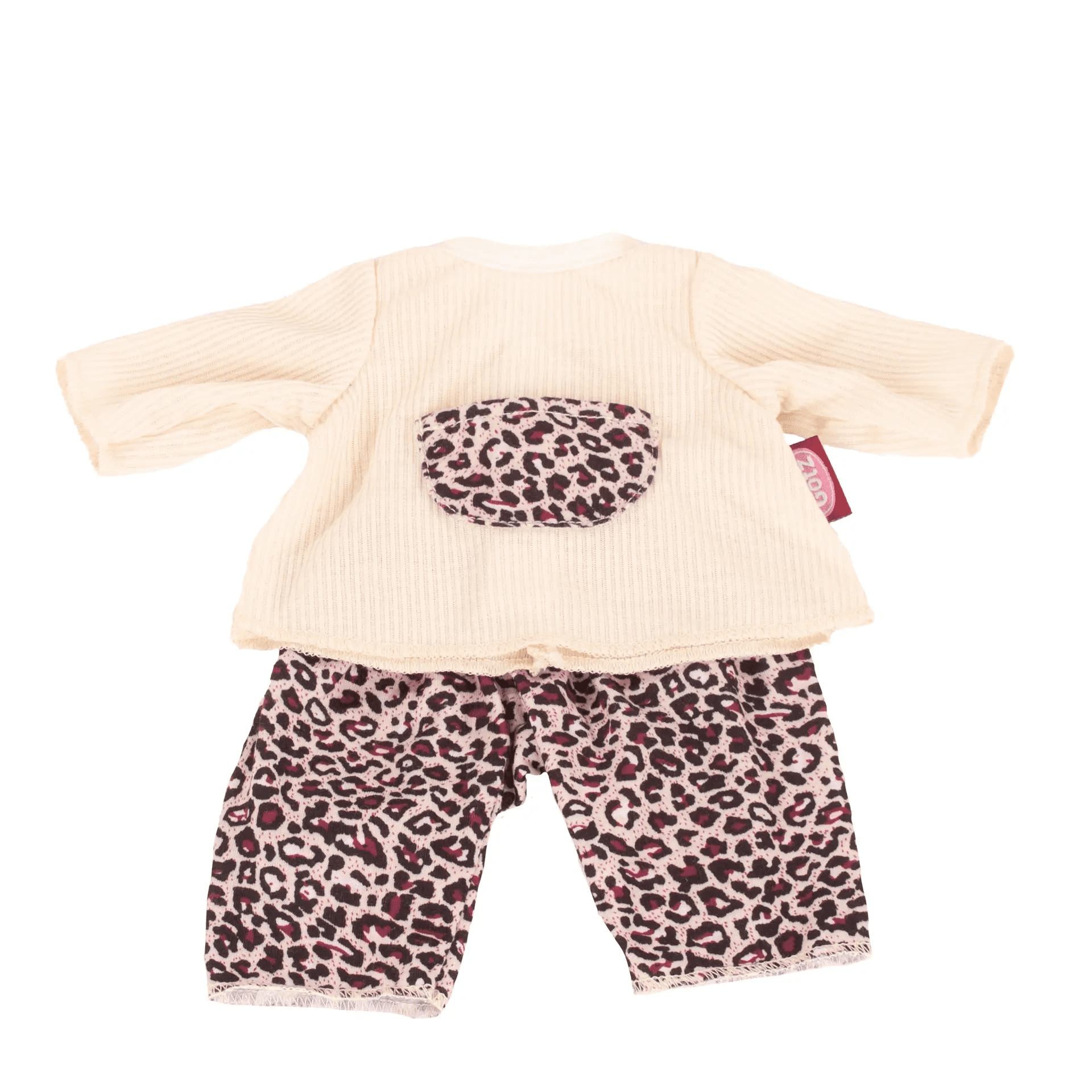 Götz Kombi Afrika – Set aus Tiger-Look Hose & Langarmshirt für Puppen Gr. S/XM