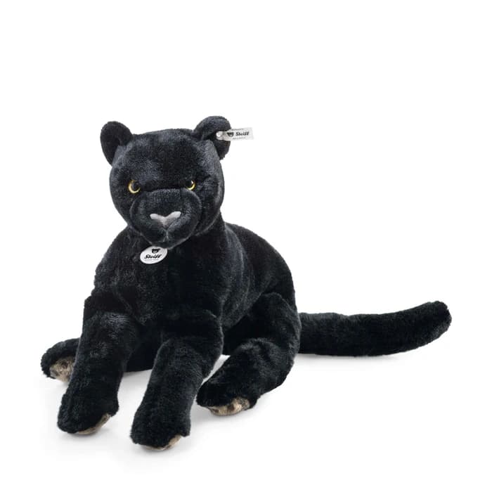 Steiff - Nero Schlenker-Panther, schwarz, 40cm