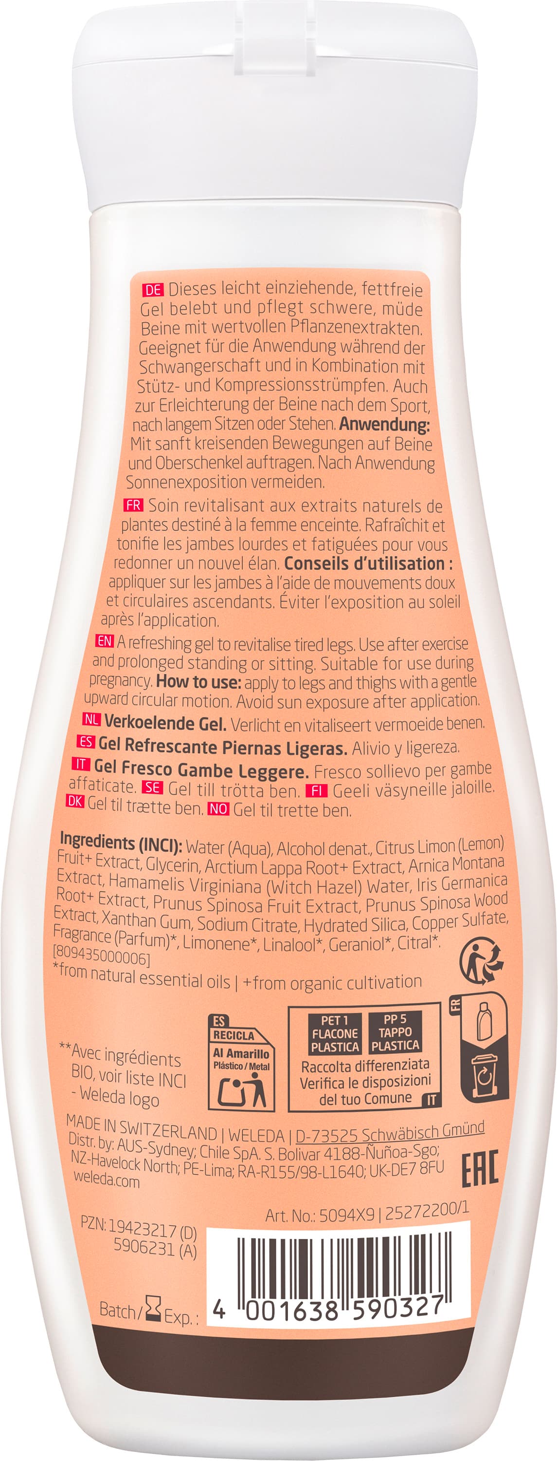 Produktbild WELEDA Leichte Beine Frische-Gel 2 von 2