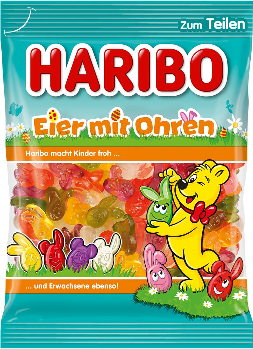 Haribo Fruchtgummi Eier mit Ohren