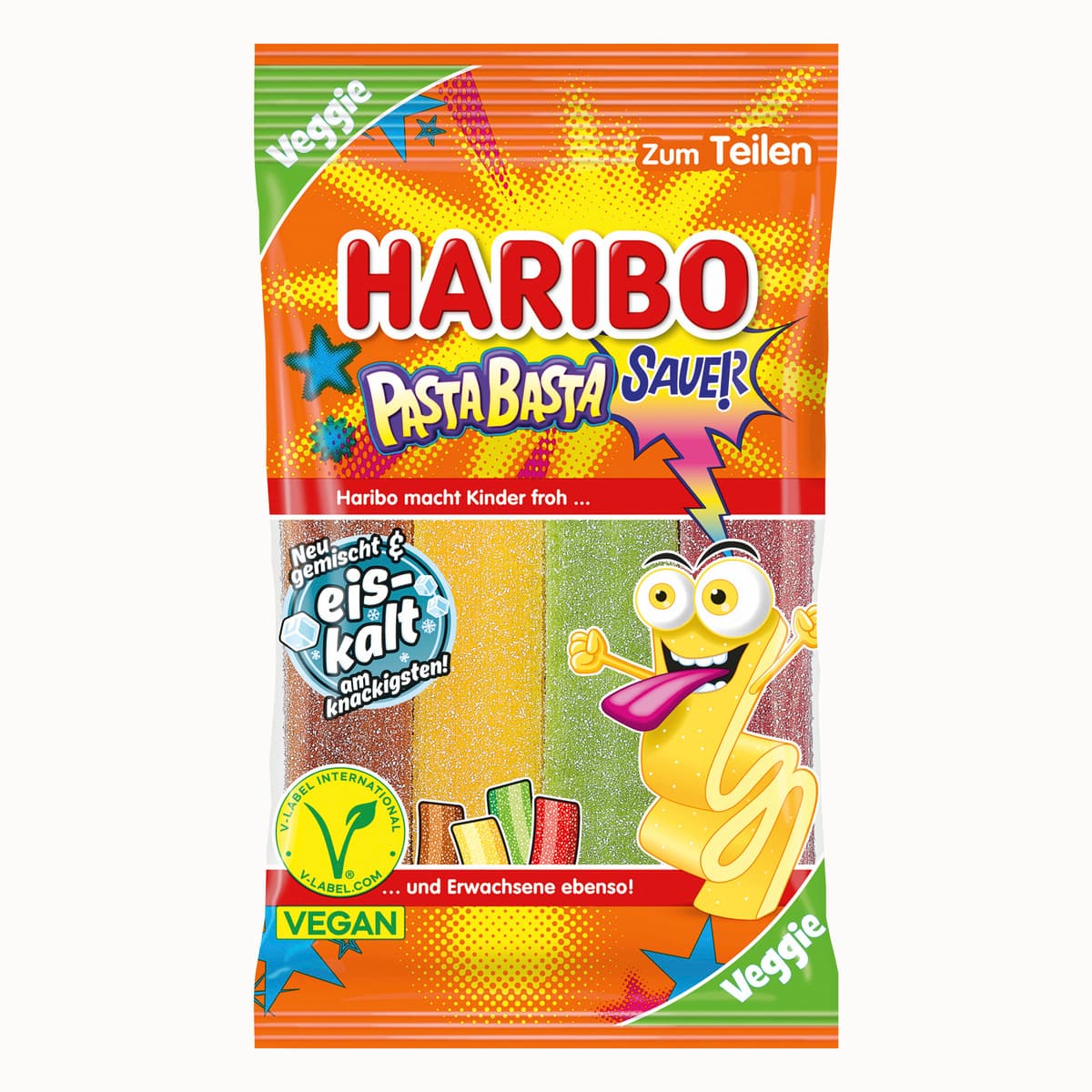 Haribo Fruchtgummi Pasta Basta Sauer veggie