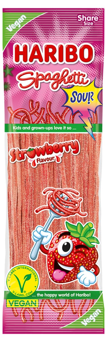 Haribo Süssware Spaghetti Erdbeere 