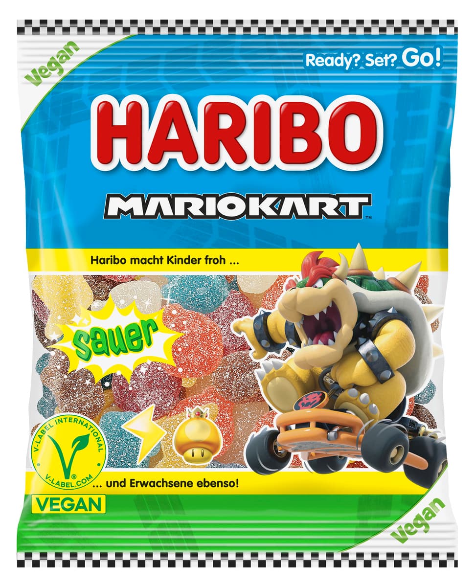 Haribo Fruchtgummi Mario Kart Sauer 