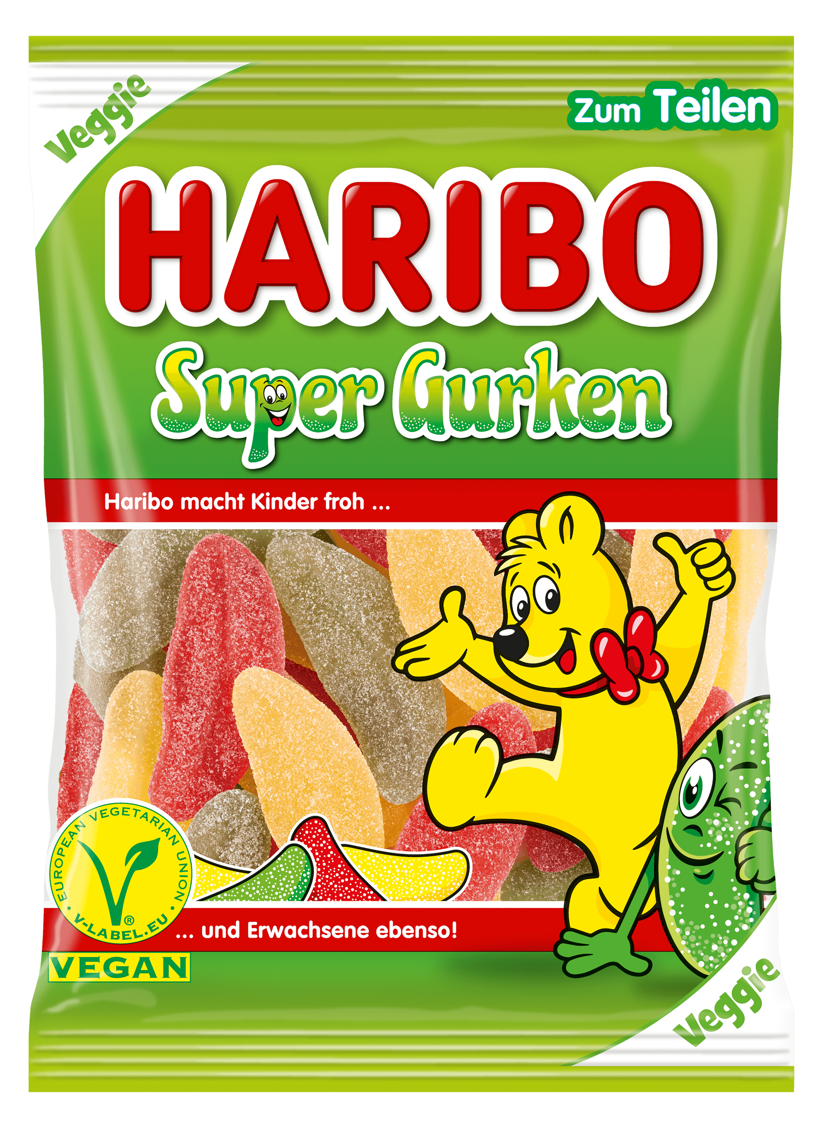 Haribo Fruchtgummi Super Gurken vegan