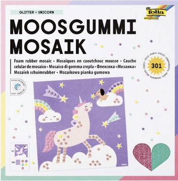 folia Moosgummi-Mosaik-Bilder UNICORN