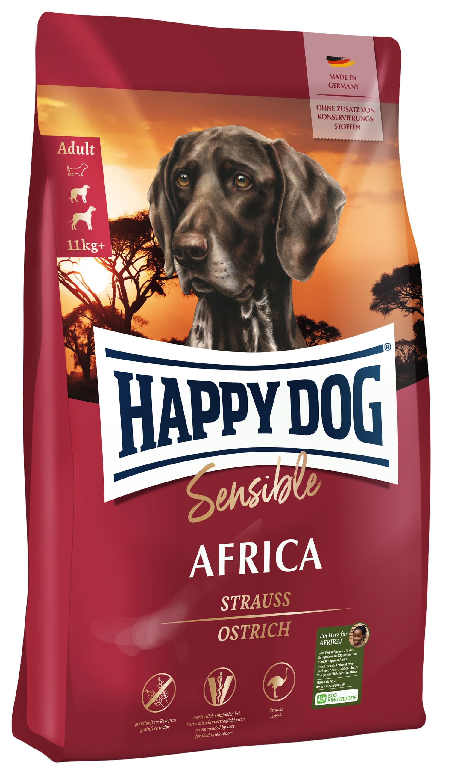 Happy Dog Supreme Sensible Africa Hundetrockenfutter 12,5kg