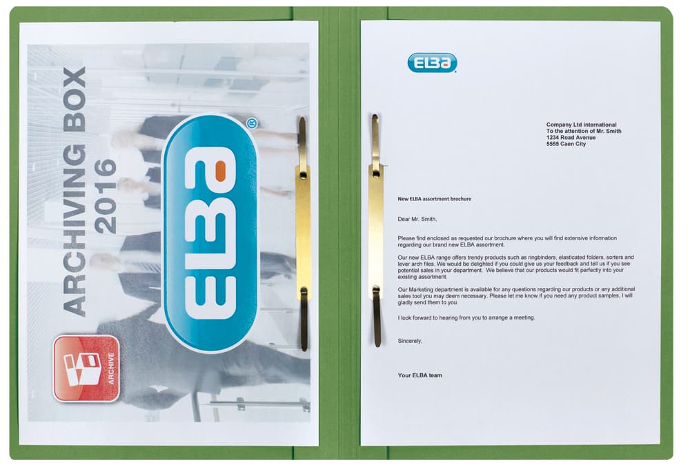 Doppelhefter A4 Manilakarton grün