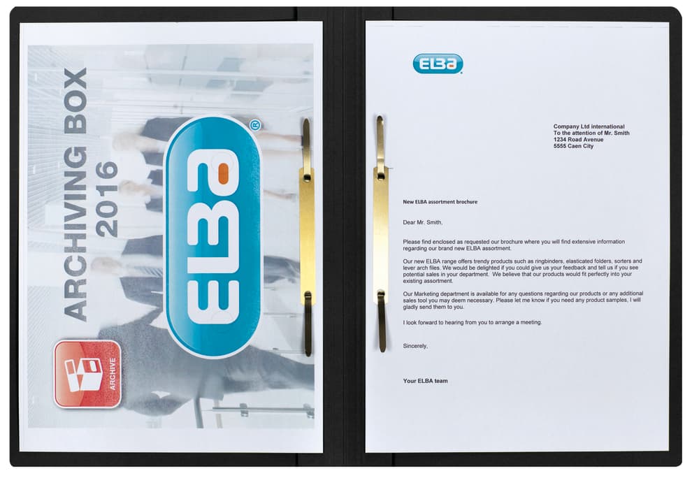 Doppelhefter A4 Manilakarton schwarz