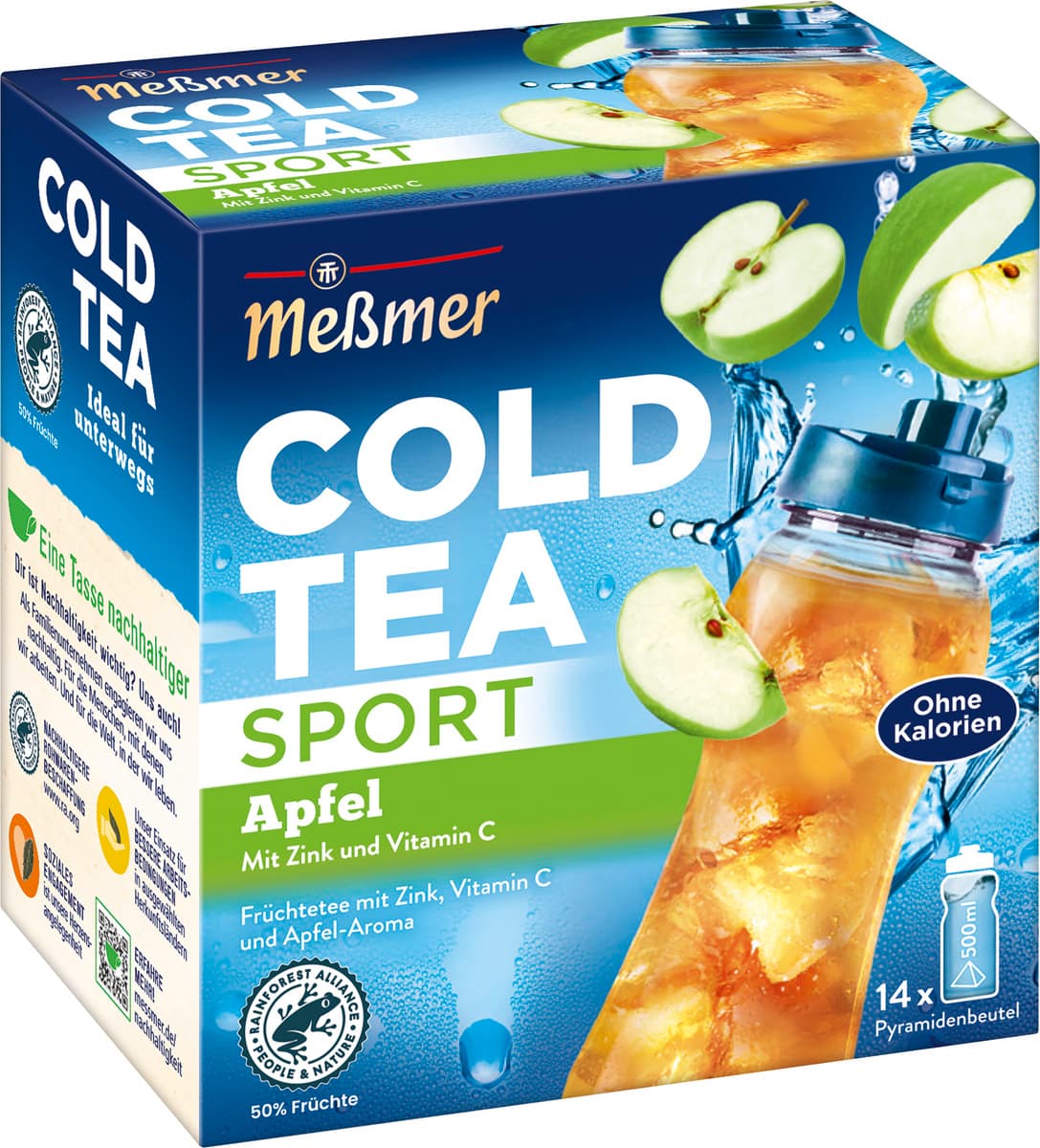 Meßmer Cold Tea Sport Apfel mit Zink und Vitamin C 