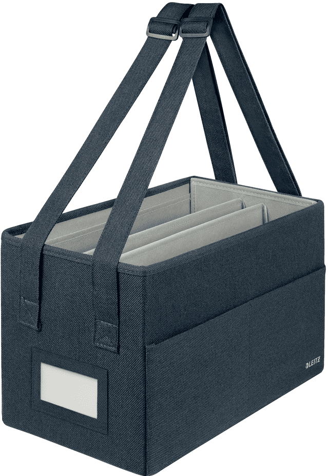 LEITZ Desk SharingTasche kompakt aus Stoff, faltbar 35,5x21x20cm grau