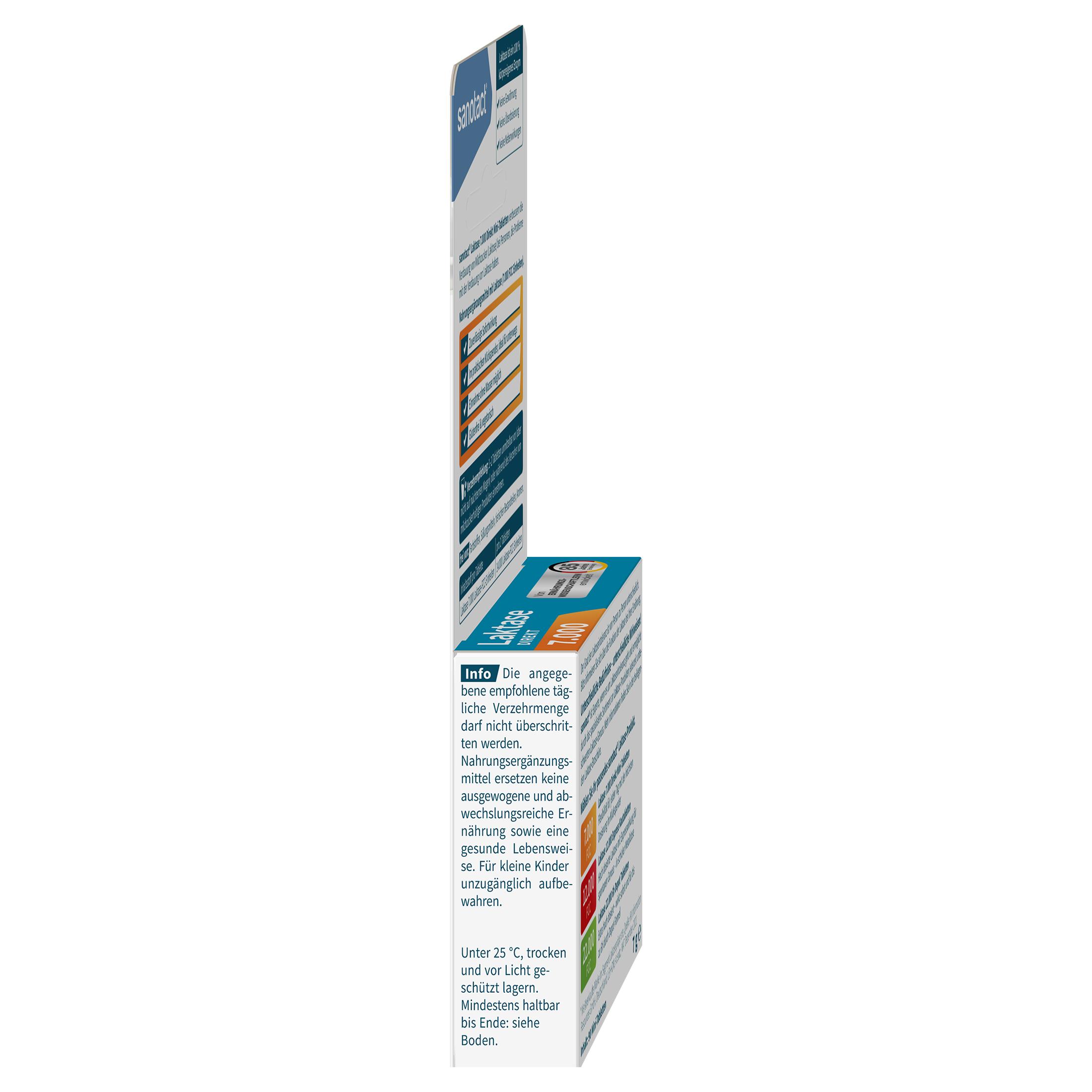 Produktbild sanotact Laktase 7.000 FCC Direkt Mini Tabletten 3 von 5