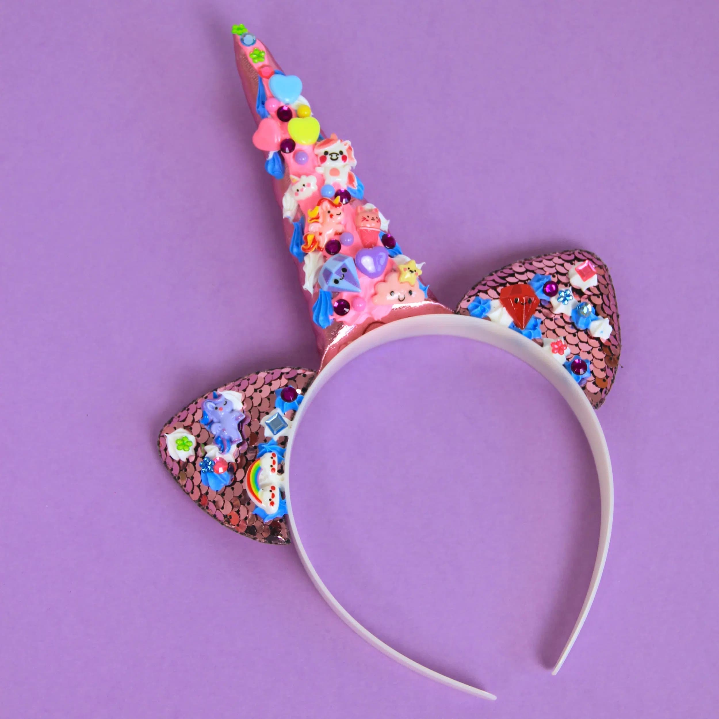 Bauer - Decoden Magic Glitzer Einhorn-Haarreif